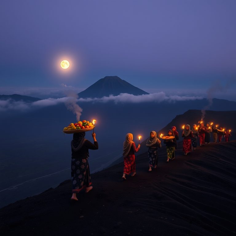 Celestial Offerings and Ancient Echoes: The Tenggerese Journey Through Time at Mount Bromo