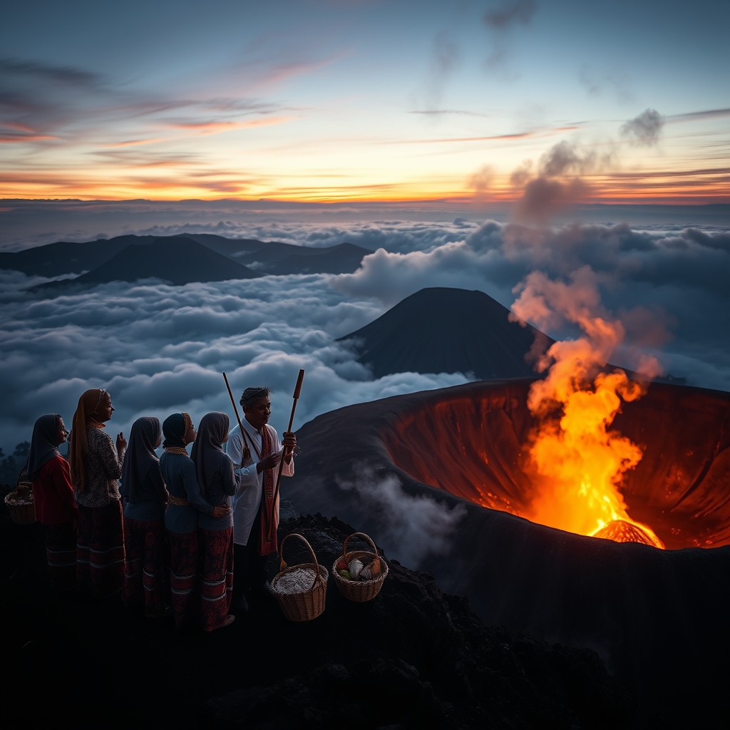 Mystical Flames and Ancient Vows: The Tenggerese Legacy and the Sacred Rituals of Mount Bromo